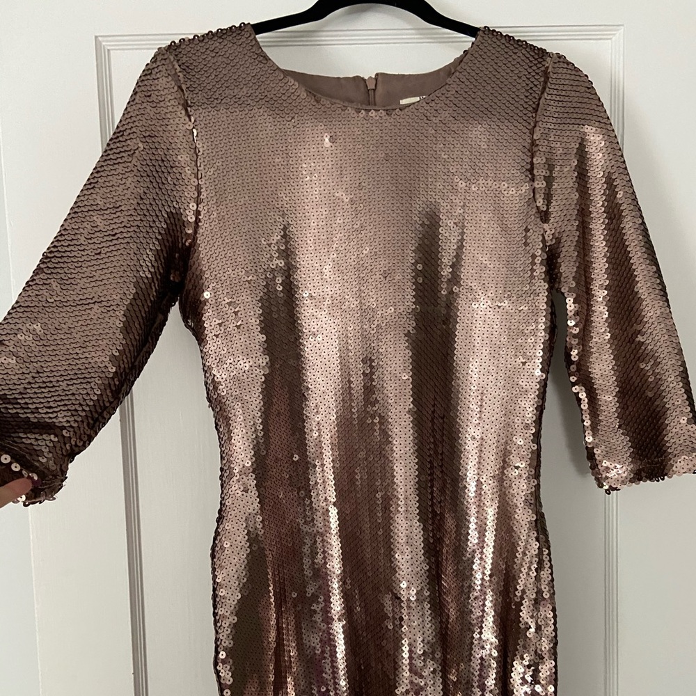 BB Dakota Rose gold sequin Dress szM